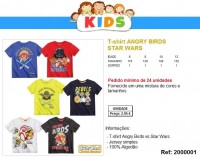 T-SHIRT STAR WARS ANGRY-BIRDS